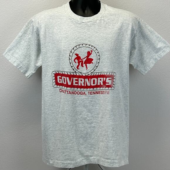 Vintage Governors Chattanooga Tennessee T Shirt Mens L Large Gray 90s Honky Tonk - Picture 2 of 10